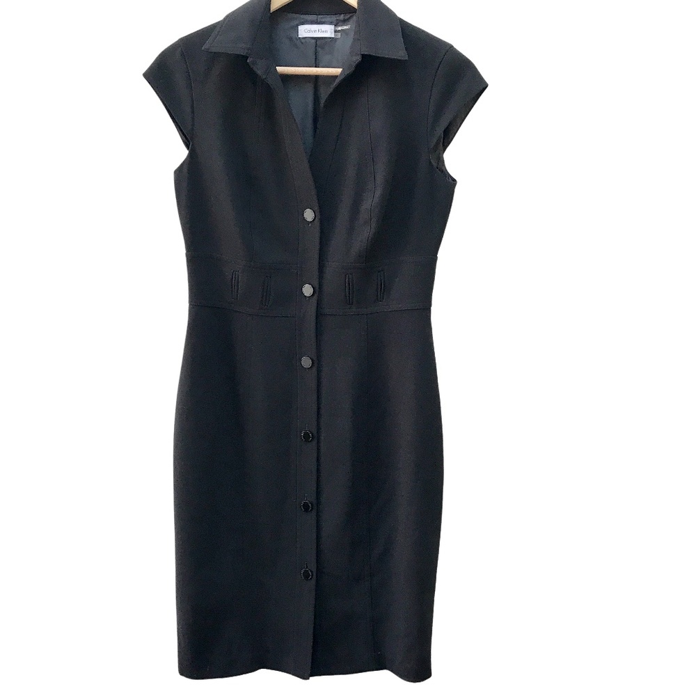 Calvin Klein Cap Sleeve Sheath Dress  Size 4